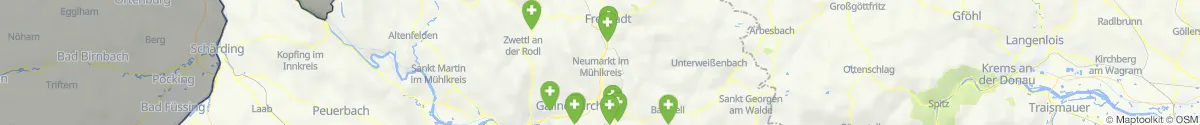 Kartenansicht für Apotheken-Notdienste in der Nähe von Freistadt (Freistadt, Oberösterreich)